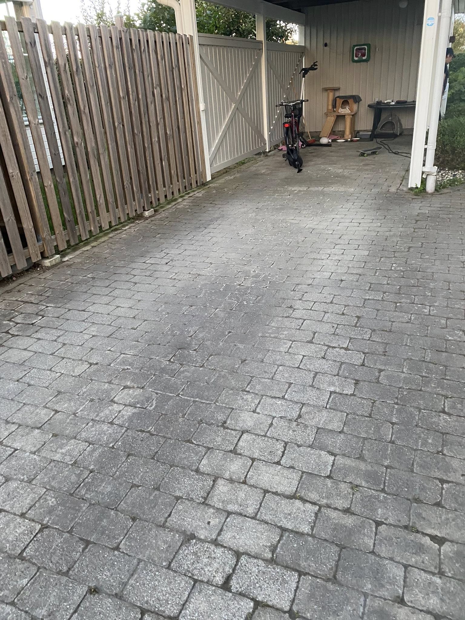 Uppfart som tvättats
